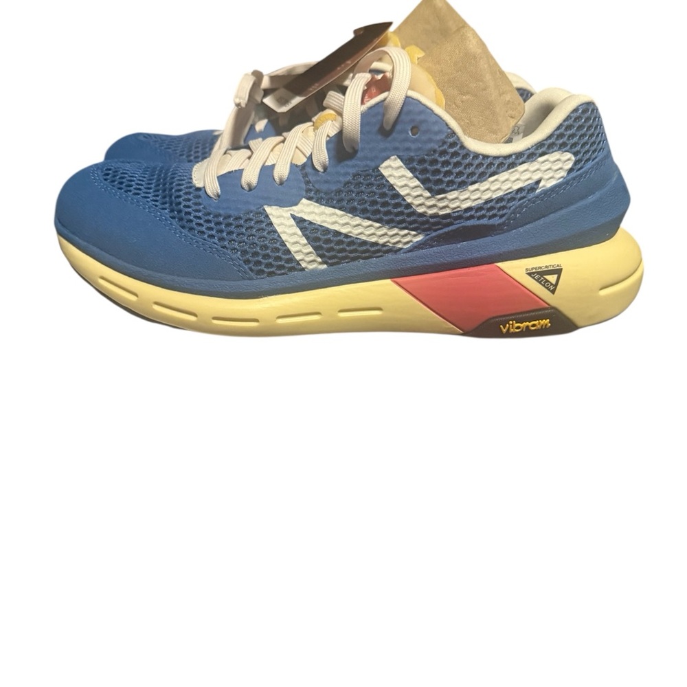 Brandblack Specter X 2.0 sneaker in the Vintage Blue/Red colorway.